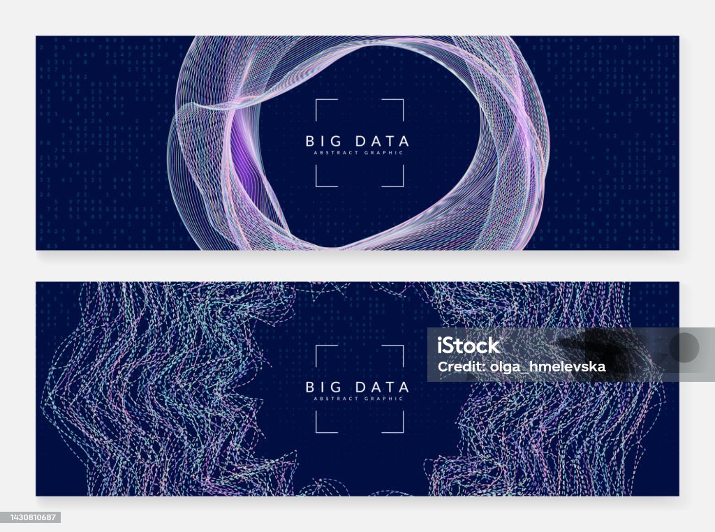 Big Tech Abstract Big Data Concept Digital Technology Abstract Stock Illustration ...