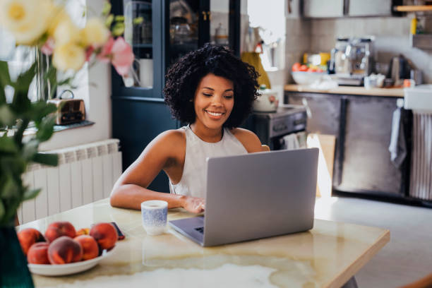istock A Happy Businesswoman Working From Home On Her Computer 1430813304