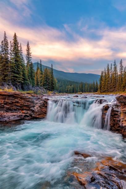 istock Sunrise Sky At Sheep River Falls 1430813663