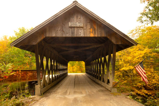 istock Keniston Covered Bridge in Andover, New Hampshire, with fall colors. 1430824176
