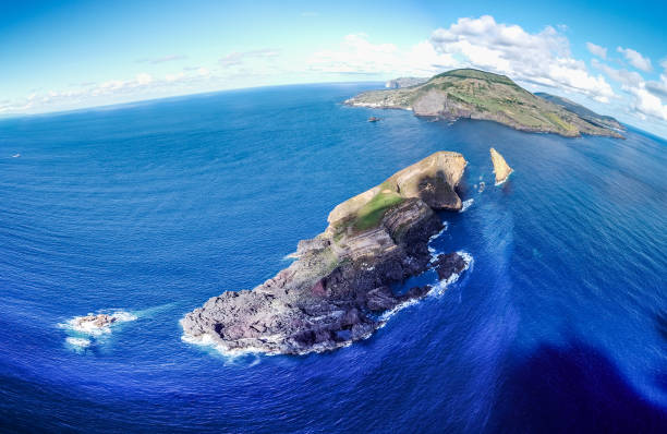 istock Graciosa island (Azores, Portugal, Europe) from up high, drone photo 1430828867