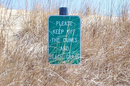 beach dune sign