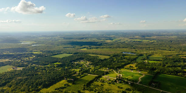 istock Drone landscape view of rural wisconsin 1430841281