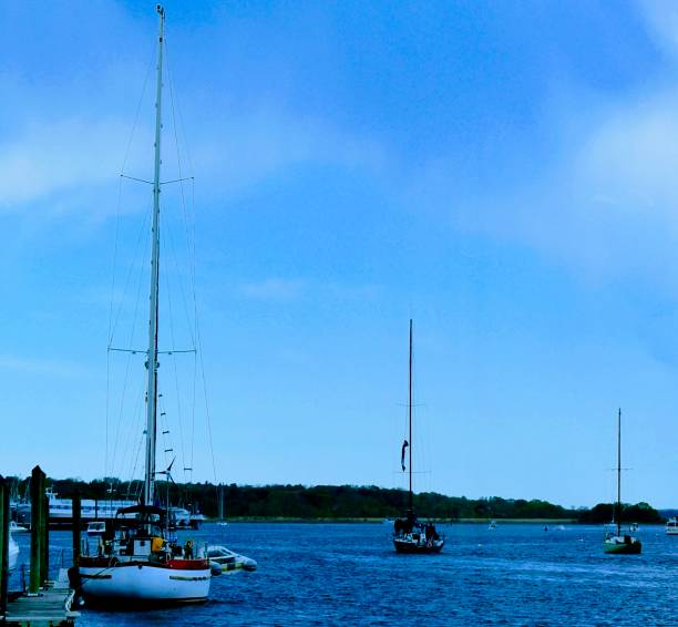 istock Sail boats with sails down 1430844880
