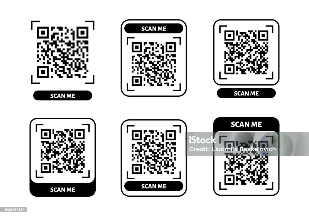 Qr Code Scan Me Pos Scan Me Qr Code Design Qr Code For Payment Text Transfer With Scan Me ...