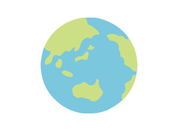 Earth icon vector illustration Earth icon vector illustration planet earth stock illustrations
