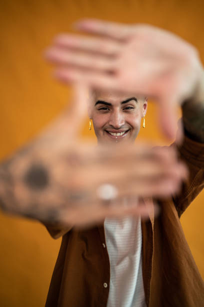 istock Portrait of a young man gesturing 1430858255