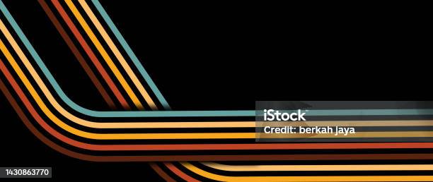 Retro Pc Color Strip Abstract Stripe Line In Rainbow Color For Vintage Background Design ...