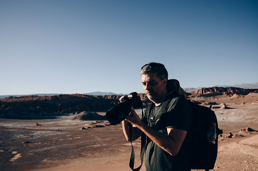 Photographer at Atacama desert