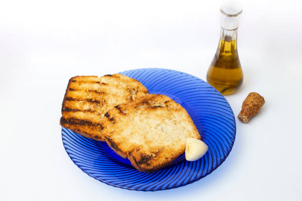 cooking garlic bread