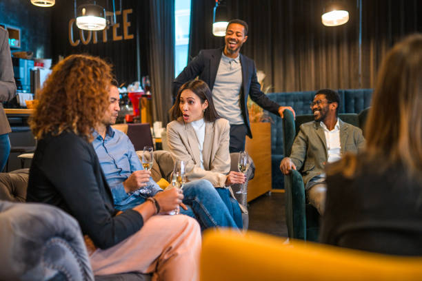 istock Diverse Business Associates Relaxing in A Modern Office Canteen 1430915748