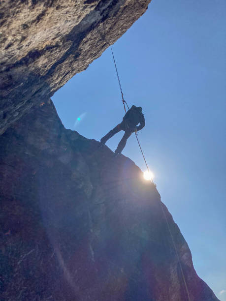 istock Rock climber makes his way to the top 1430915837