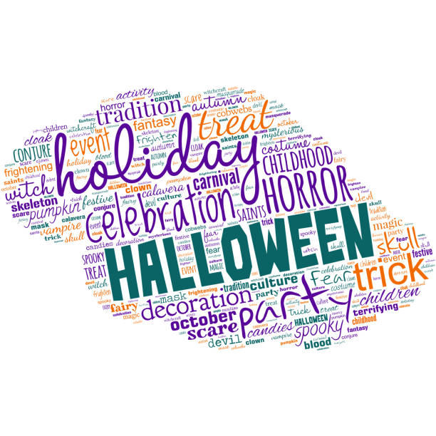 istock Big word cloud with halloween word. October 31 observed especially with dressing up in disguise 1430916000