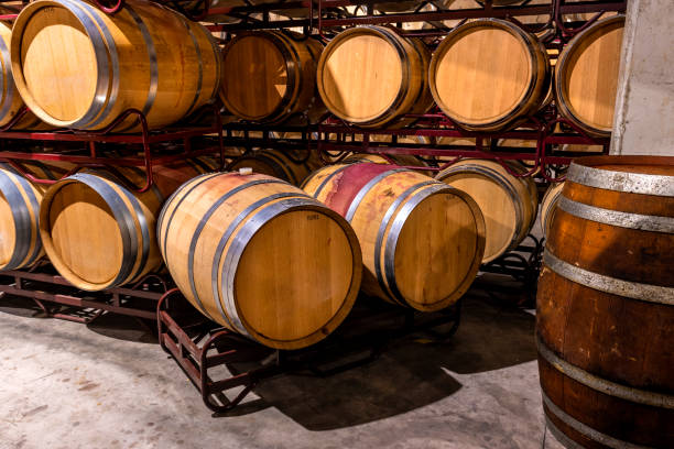 istock Wine barrels in a winery in Spain. 1430918807