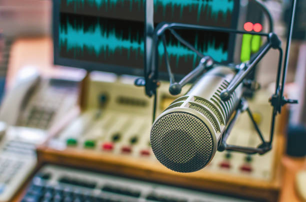 istock Professional microphone and sound mixer 1430920608