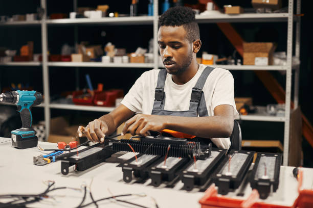 istock Factory worker doing quality control at the production line 1430924485