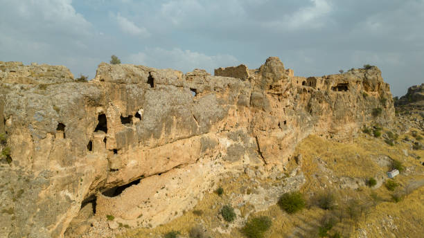 istock Monastery architecture built on a cliff on a mountain in an old and beautiful place 1430925437