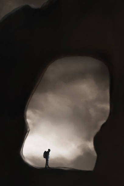 istock surreal landscape surrounds an adventurous traveler 1430927120