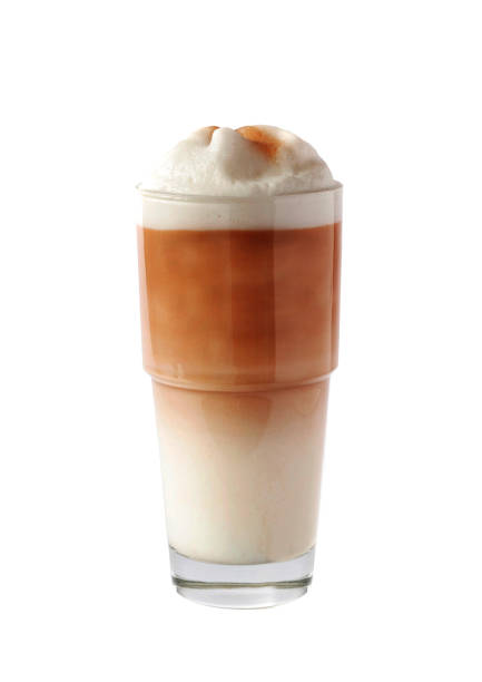 istock Latte coffee isolated on a white background 1430930314