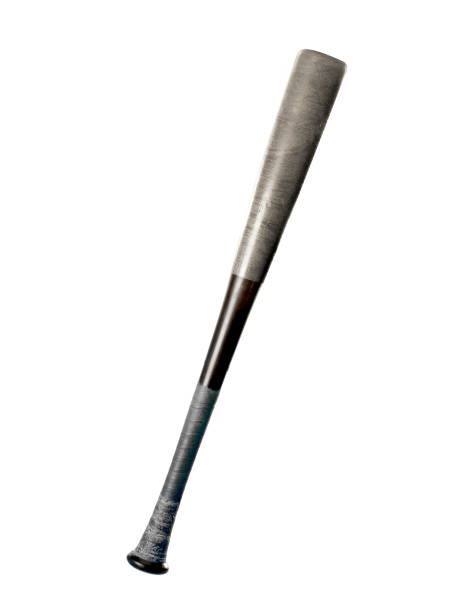 アルミ野球のバットの白で分離 - baseball baseball bat bat isolated ストックフォトと画像