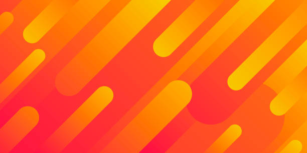 幾何学的形状の抽象デザイン - トレンディオレンジグラデーション - techno backgrounds textured yellow点のイラスト素材／クリップアート素材／マンガ素材／アイコン素材