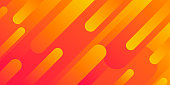 istock Abstract design with geometric shapes - Trendy Orange Gradient 1430931084