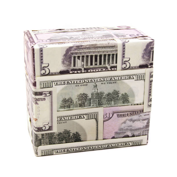 Money box isolated on white background
