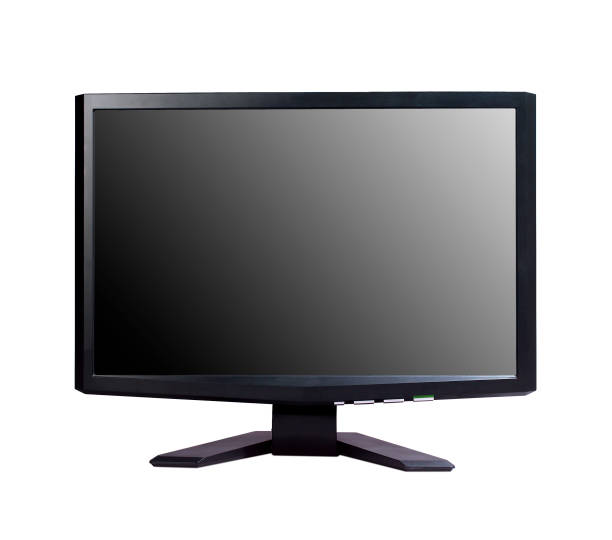 istock Modern widescreen tv lcd monitor isolated on white background 1430933436