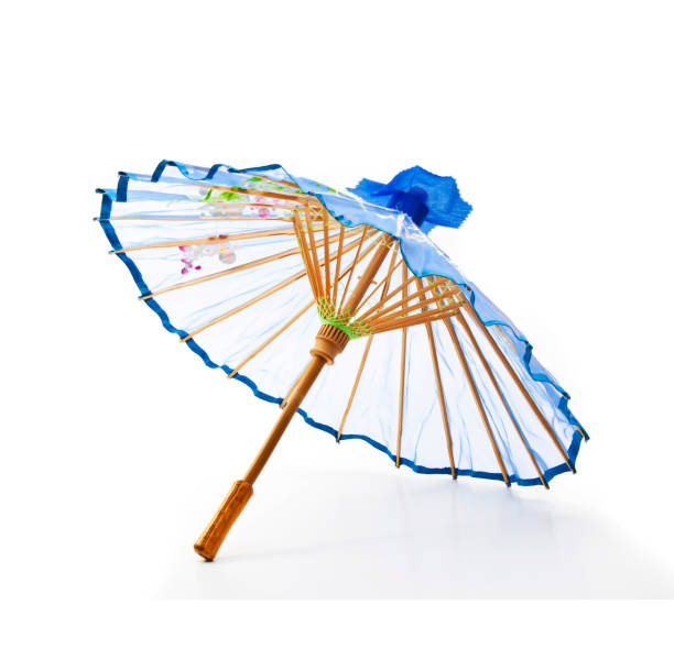 istock Oriental umbrella isolated on a white background 1430937858