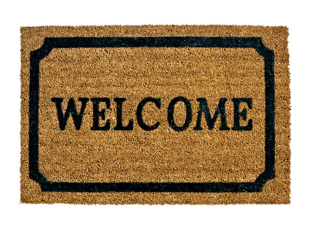 istock A new welcome doormat isolated on a white background 1430938088