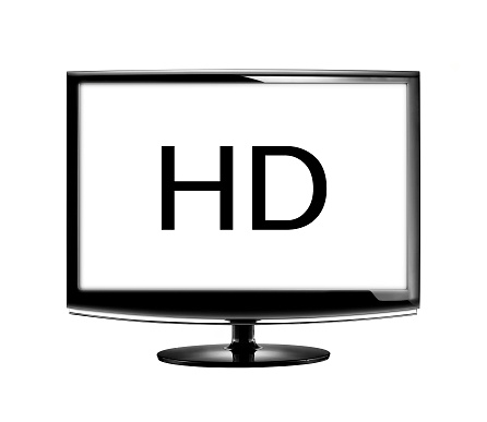 High definition lcd TV isolated