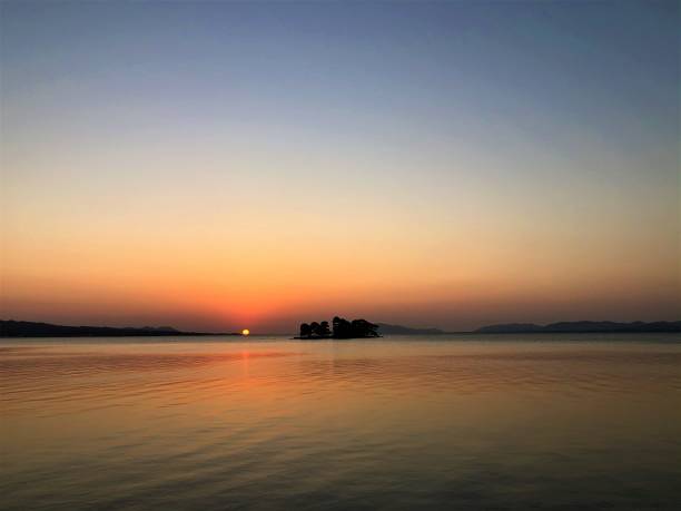 istock Sunset at Lake Shinji 1430945648
