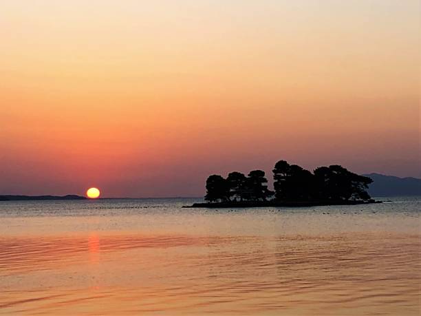 Sunset at Lake Shinji in Shimane