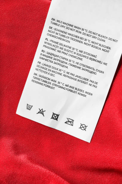 istock Care instructions clothing label 1430946253