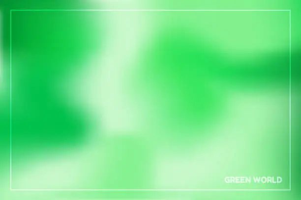 Vector illustration of GREEN gradient theme palate for wallpaper template, cover, web banner, menu, sale background. gradient abstract background ,gradient blur colorful fluid gradient abstract design wallpaper presentation