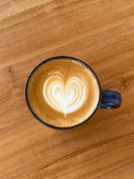 istock Heart latte art on coffee cup 1430953081