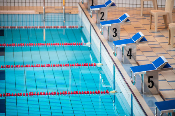 istock Lines in a swimming pool basin 1430955523