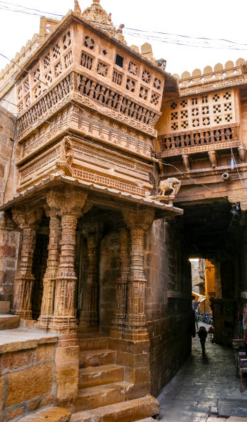 Old house inside of Jaisalmer fortress, Jaisalmer, Rajasthan, India, Asia Old house inside of Jaisalmer fortress, Jaisalmer, Rajasthan, India, Asia jaisalmer stock pictures, royalty-free photos & images