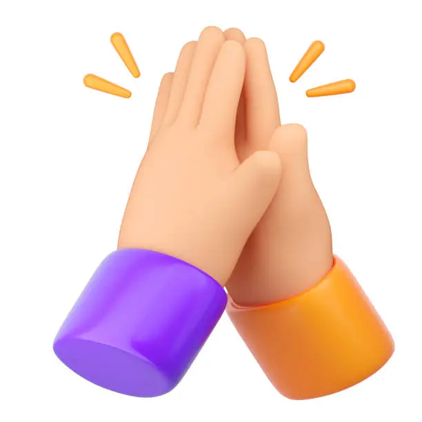 Photo of 3d Human hands clapping and applause.