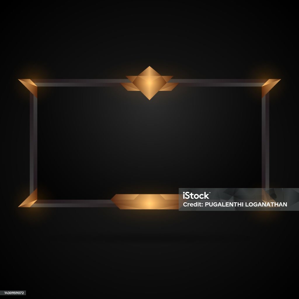 Medieval Stream Frame Gold And Black Medieval Style Game Interface Border Frame For Live ...