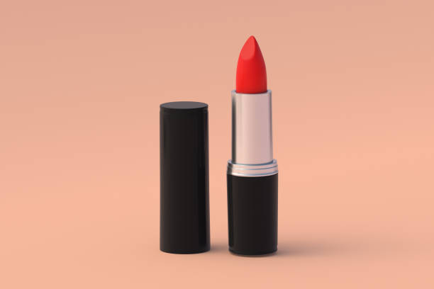 istock Sexy lipstick. Cosmetic accessories. Make-up tools. 3d render 1430967216