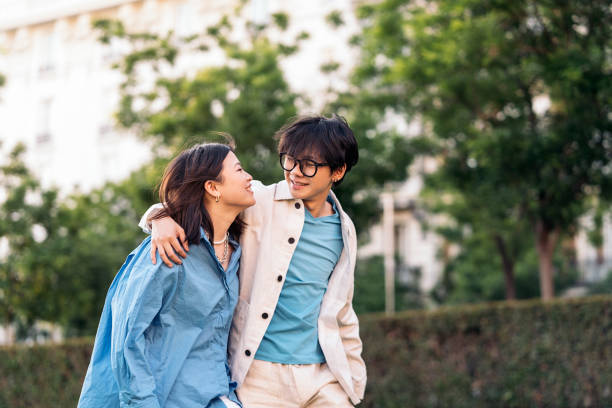 istock Affective Asian Couple in the City 1430970154