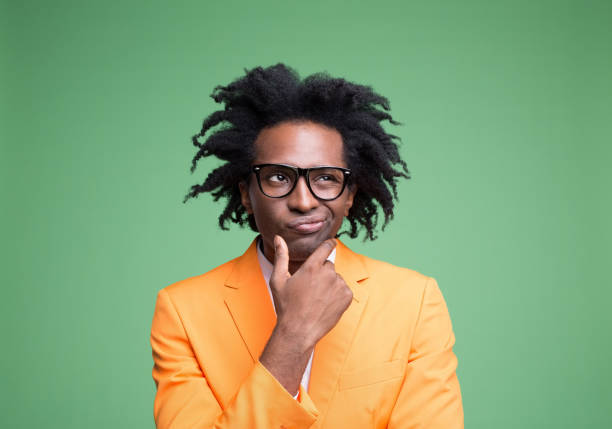 istock Portrait of confused elegant man 1430978736