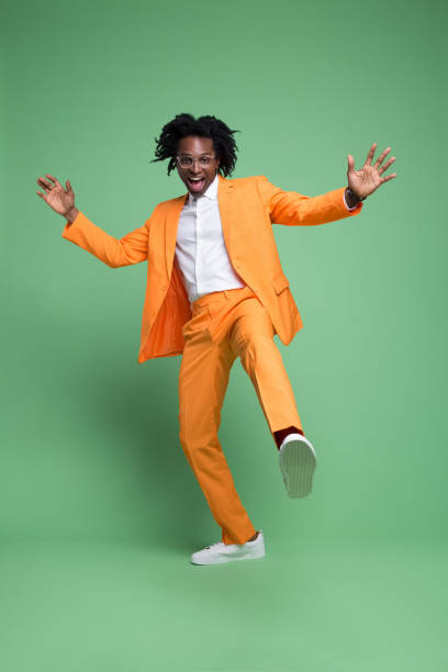 istock Portrait of excited elegant man 1430978785