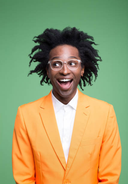 istock Portrait of excited elegant man 1430978993