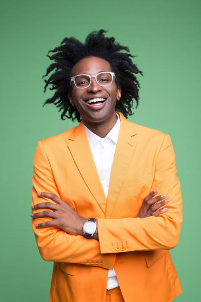 istock Portrait of happy elegant man 1430979134