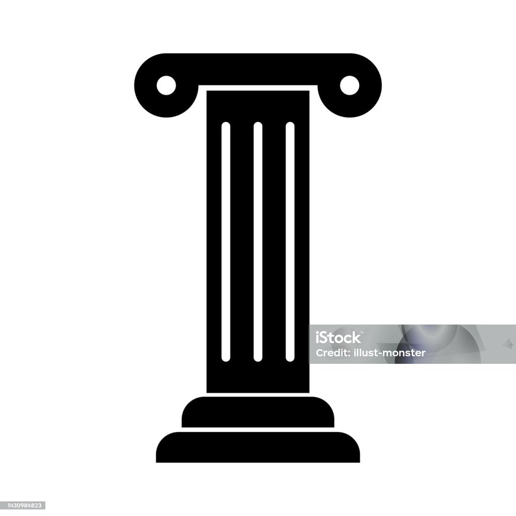 Vector Ancient Column Old Column Ancient Pillar Vector Stock Illustration - Download Image ...