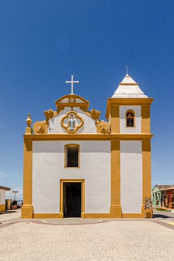 iglesia en el distrito de Arraial D'Ajuda, ciudad de Porto Seguro photo