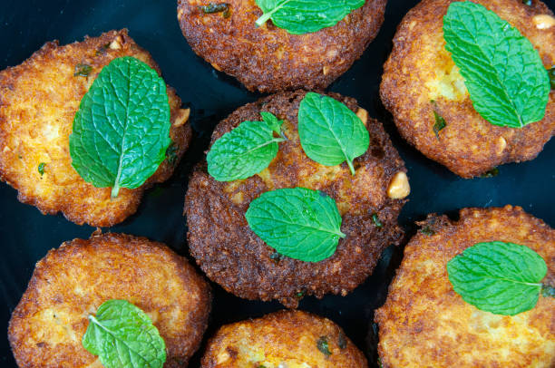 Indian potato dumpling on table