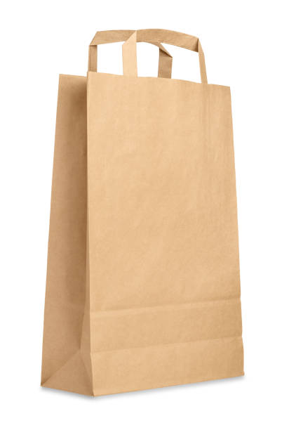 istock Craft bag isolated on white background. Purchases. 1431005486